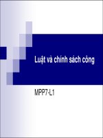 Bài giảng luật và chính sách công   phạm duy nghĩa