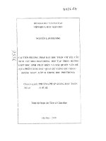 luận án tiến sĩ cải tiến phương pháp dạy học toán với yêu cầu tích cực hóa hoạt động học tập theo hướng giúp học sinh phát triển và giải quyết