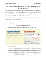 Chiến lược kinh doanh quốc tế của nước mắm 584 Nha Trang trên thị trường Úc