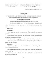 KẾ HOẠCH ĐỔI MỚI PHƯƠNG PHÁP DẠY HỌC NGỮ VĂN 6 MỘT SỐ PHƯƠNG PHÁP GIÚP HỌC SINH ĐẦU CẤP YÊU THÍCH HỌC PHÂN MÔN TIẾNG VIỆT CỦA HỌC SINH KHỐI 6  TRƯỜNG THẠNH LỢI