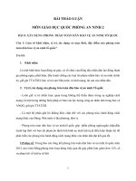 BÀI THẢO LUẬN môn GIÁO dục QUỐC PHÒNG AN NINH 2 