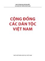 Ebook cộng đồng các dân tộc việt nam  phần 1