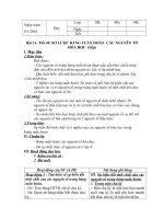 SƠ lược BẢNG TUẦN HOÀN  các NGUYÊN tố hóa học  (tiếp) 