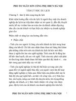 Tài liêu ôn tập Tâm lý học du lịch