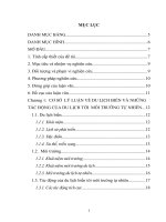 Hiện trạng tác động của du lịch đến môi trường tự nhiên tại một số điểm du lịch ở khánh hoà 