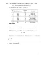 báo cáo PLC lập TRÌNH điều KHIỂN đèn GIAO THÔNG CHO NGÃ tư với sáu đèn CHO HAI NHÁNH tại NGÃ tư 