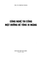 Ebook công nghệ thi công mặt đường bê tông xi măng  phần 1