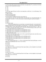 ngân hàng câu hỏi trắc nghiệm vật lí 9 chương trình điện và từ