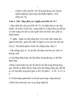 đề cương trắc nghiệm an toàn lao động 