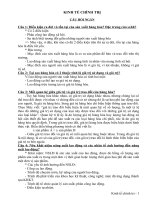 KINH tế CHÍNH TRỊ câu hỏi NGẮN 