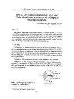 Đánh giá một số khía cạnh kinh tế của hoạt động xử lý chất thải công nghiệp nguy hại trên địa bàn tp  hồ chí minh