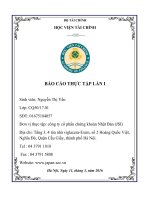 báo cáo thực tập chuyên ngành chứng khoán