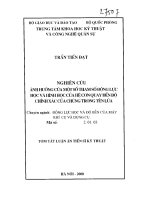 Nghiên cứu ảnh hưởng của một số tham số động lực học và hình học của hệ con quay đến độ chính xác 