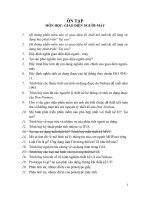 ÔN TẬP MÔN HỌC: GIAO DIỆN NGƯỜIMÁY