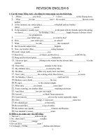 Ôn Tập Tiếng Anh 6 (SGK Cơ Bản)