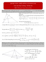 Bài 2 phân giác trong và tâm nội tiếp có lời giải 