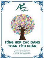 TỔNG HỢP CÁC DẠNG TOÁN TÍCH PHÂN
