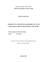 Nghiên cứu cognitive radio hợp tác cảm nhận kênh trong môi trường fađinhtt 