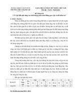 Kế hoạch đổi mới nâng cao chất lượng môn toán thông qua việc ra đề kiểm tra