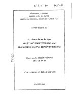 So sánh cách cấu tạo thuật ngữ kinh tế thương mại trong tiếng nhật và tiếng việt hiện đại 