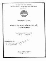 Nghiên cứu bênh chết nhánh nhãn tại tiền giang