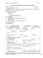 Giáo án tự chọn môn tiếng Anh 8 học kỳ II năm 2014 2015