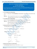 ôn tập phương trình đường thảng