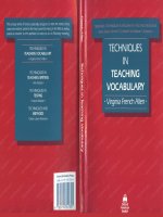 Techniques in teaching vocabulary 