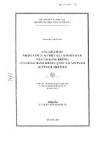 Các giải pháp nhằm nâng cao hiệu quả kinh doanh vận tải hàng không của hãng hàng không quốc gia việt nam 