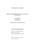 REGIONAL INTEGRATION IN EAST ASIA: CHALLENGES AND OPPORTUNITIES