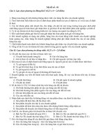 Đề cương ôn thi môn kinh tế tài chính