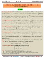 bộ câu hỏi chinh phục điểm 8, 9, 10 môn toán