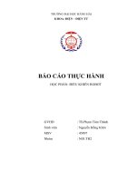 BÁO cáo THỰC HÀNH học PHẦN điều KHIỂN ROBOT 