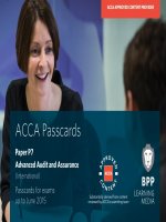 TÀI LIỆU ÔN THI ACCA MỚI NHẤT 2015 BPP P7 Passcards
