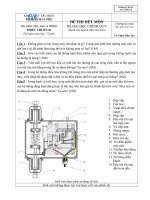 ĐỀ THI hết môn máy lạnh và ĐHKK 