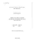 Nghiên cứu tác dụng của chăm tê kết hợp thuốc hỗ trợ trong phẫu thuật bướu tuyến giáp 