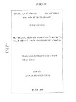 Một phương pháp xác định tính ổn định của mạch điện tử tuyến tính ở dải siêu cao tần 