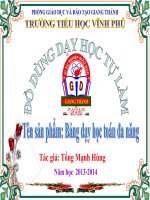 đồ dùng dạy học tự làm bảng học toán đa năng