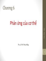 Phản Ứng Của Cơ Thể Chăn Nuôi Thú Y