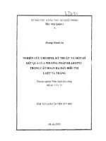 Nghiên cứu chỉ định kỹ thuật và một số kết quả của phương pháp billroth trong cắt đoạn dạ dày điều trị 