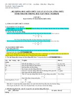 CHƯƠNG 1 : DAO ĐỘNG DIỀU HOÀ  VAT LÝ 12 LÝ THUYẾT