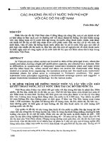 Các phương án xử lý nước thải phù hợp với các đô thị việt nam