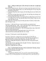 Ôn thi môn lịch sử nhà nước và pháp luật việt nam có đáp án