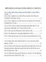 Đề cương pháp luật đại cương 