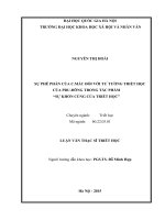 Sự phê phán của c mác đối với tư tưởng triết học của pru  đông trong tác phẩm  sự khốn cùng của triết học 