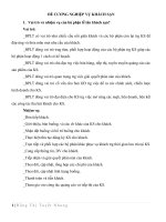 ĐỀ CƯƠNG NGHIỆP vụ KHÁCH sạn 1 