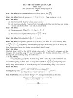 12 đề thi thử THPT quốc gia môn toán (có lời) giải chi tiết)