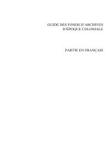 Ebook sách chỉ dẫn các phông lưu trữ thời kỳ thuộc địa bảo quản tại trung tâm lưu trữ quốc gia i hà nội  phần 2