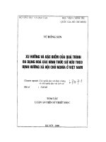 Xu hướng và đặc điểm của quá trình đa dạng hóa các hình thức sở hữu theo định hướng xã hội chủ nghĩa việt nam 
