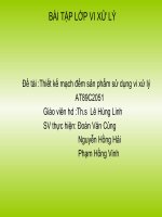 Thiết kế mạch đếm sản phẩm sử dụng vi xử lý AT89C2051